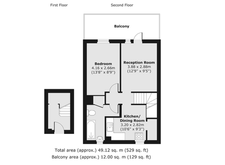 Bright, Spacious & Comfortable Pet Friendly 1 Bedroom Maisonette in Great Zone 2 Location with Large Private Terrace - Photo 5