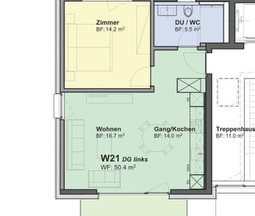sonnige 2.5-Zimmerwohnung im Herzen von Seuzach - Foto 6
