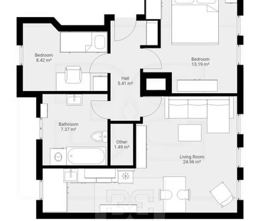 Pronájem bytu 3+kk 67 m2 - Photo 2