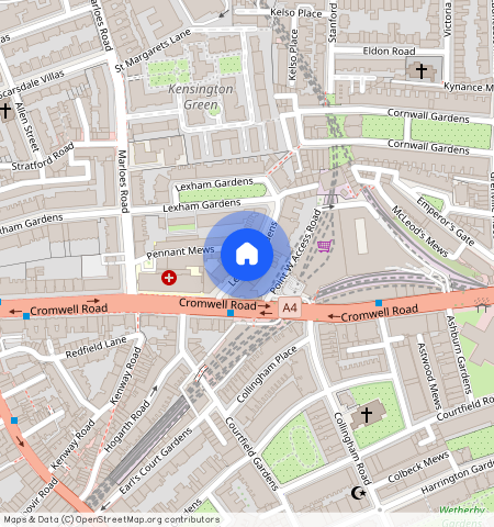 LEXHAM GARDENS, KENSINGTON, W8, London