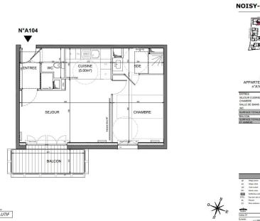 Appartement à louer 2 pièces 46.35m² - Photo 1