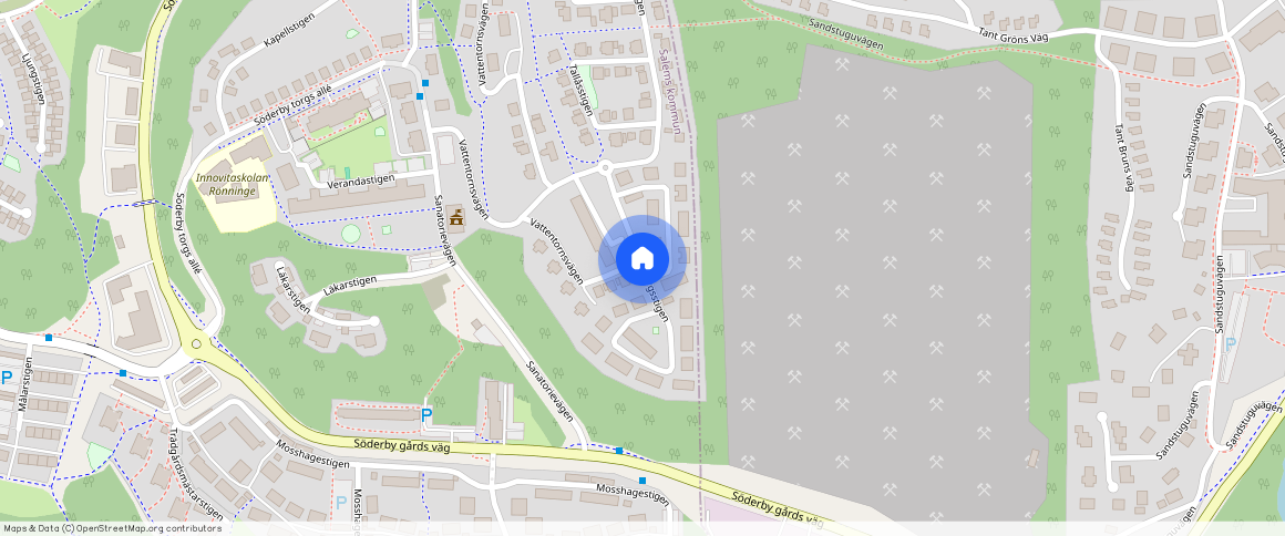 Petersbergsstigen, Rönninge