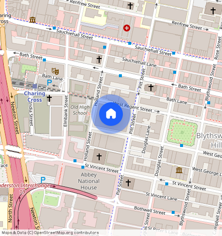 1 bed- 50 Holland Street, G2 4BD