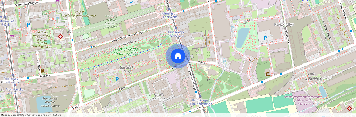 ul. Tylna, Centrum, Śródmieście, Łódź, łódzkie