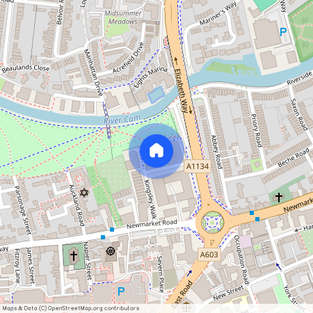 Kingsley Walk, Cambridge, Cambridgeshire, CB5