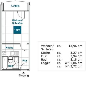 Eine Wohnung für Studenten oder Azubis - Foto 1