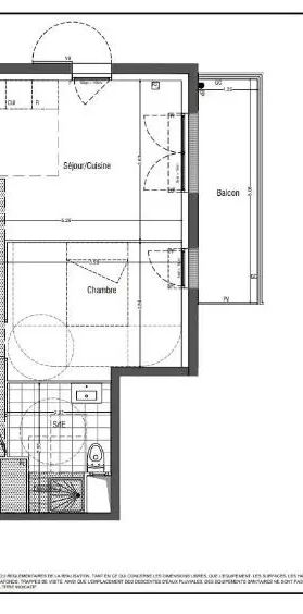 Appartement à louer 2 pièces 46.94m² - Photo 1