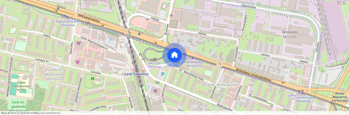 Żabieniec, Jana Woronicza, Łódź