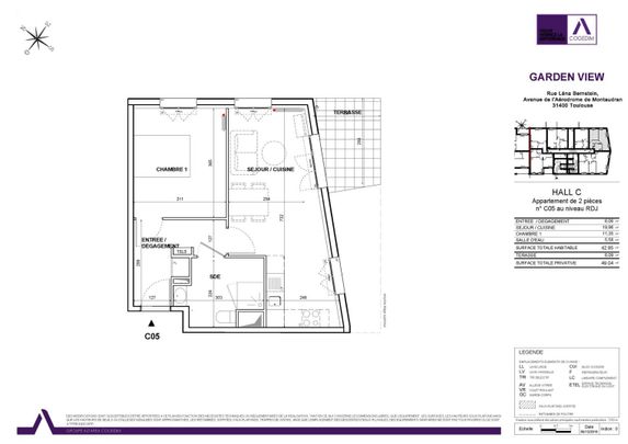 location Appartement T2 DE 42.7m² À TOULOUSE - Photo 1