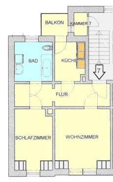 Plagwitz, ruhig gelegene 2-Zimmerwohnung im Dachgeschoss mit Balkon! - Foto 4