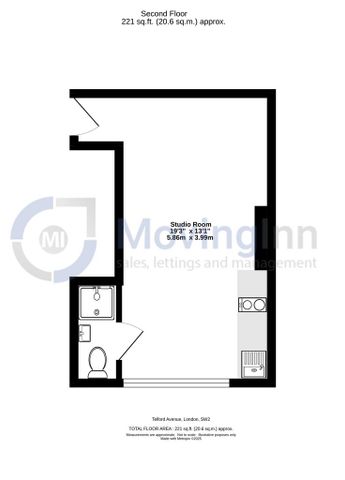 Studio to rent - Photo 5