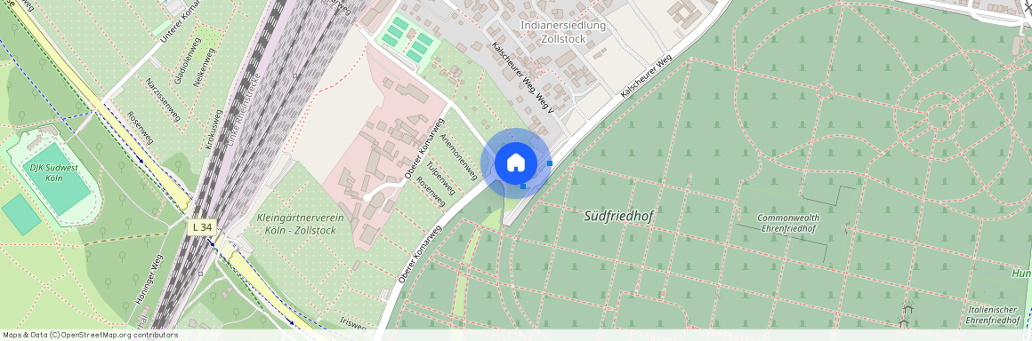 Kalscheurer Weg V1, Köln Zollstock neben Südfriedhof, 50969 Köln - Zollstock