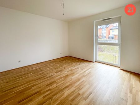 Schöne geförderte 3-Zimmer-Wohnung mit Tiefgaragenparkplatz und Balkon in Gallspach. Erstbezug! - Foto 5