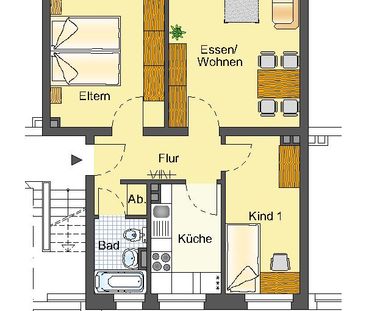 3-Zimmer-Wohnung in Detmold Knochenbach - Foto 2