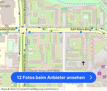 3-Zimmer-Wohnung mit Einbauküche im obersten Stock - Foto 1