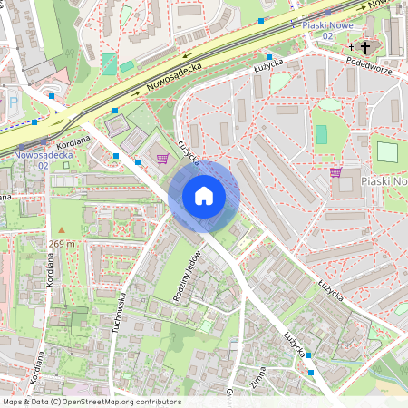 ul. Łużycka, Piaski Wielkie, Podgórze Duchackie, Kraków, małopolskie