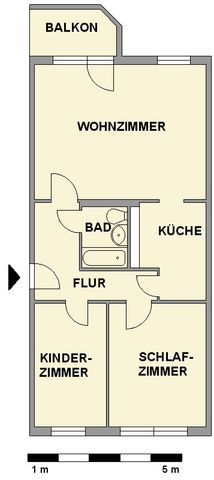 3-Raum-Wohnung mit Balkon nahe Schlossteich - Foto 3