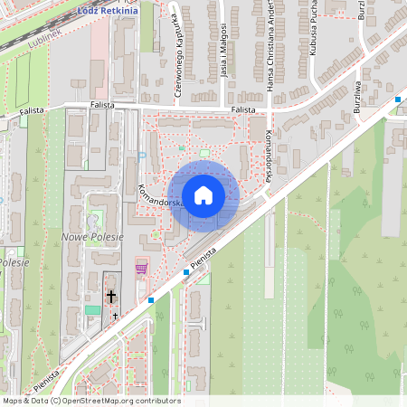 ul. Komandorska, Lublinek, Polesie, Łódź, łódzkie