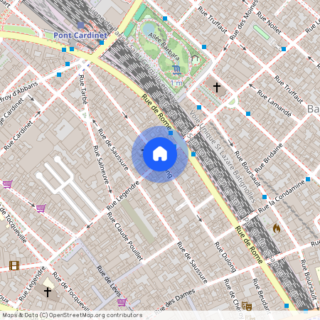 Rue Dulong et rue Legendre 75017 Paris (17e arrondissement)