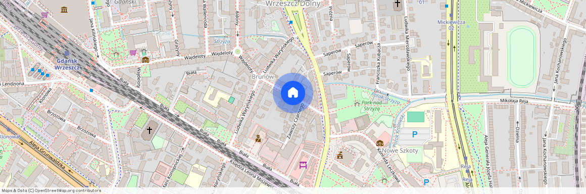 ul. Danusi, Wrzeszcz Dolny, Gdańsk, pomorskie