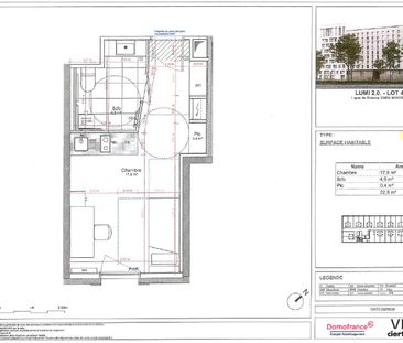 location Appartement T0 DE 22.9m² À BORDEAUX - Photo 1