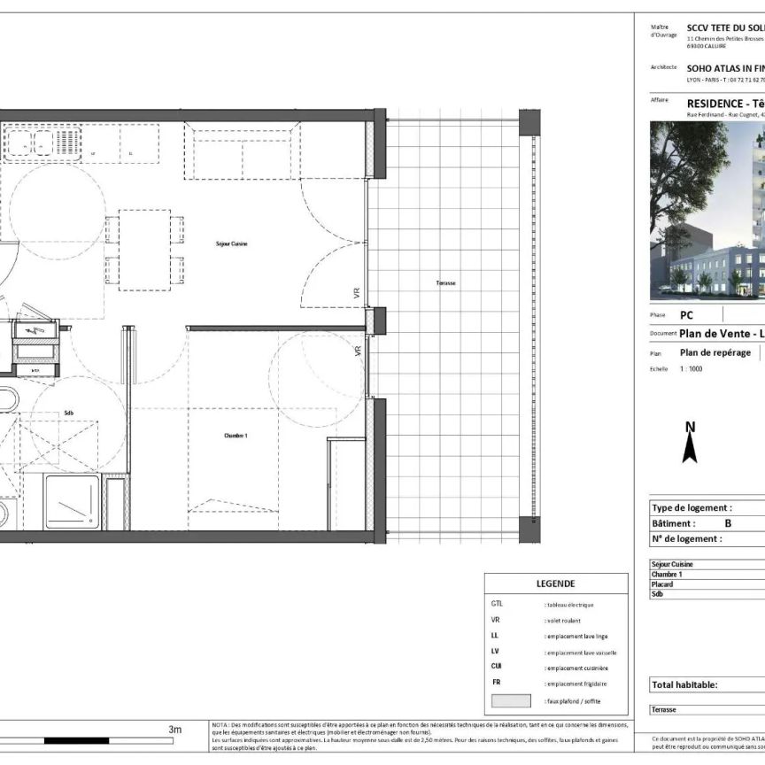 Appartement à louer 2 pièces 37.96m² - Photo 2