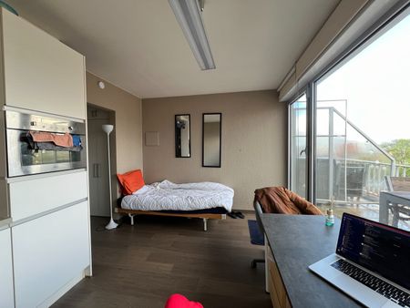 Lichtrijke, volledig gerenoveerde studio met ruim terras te huur in hartje Leuven - Photo 4