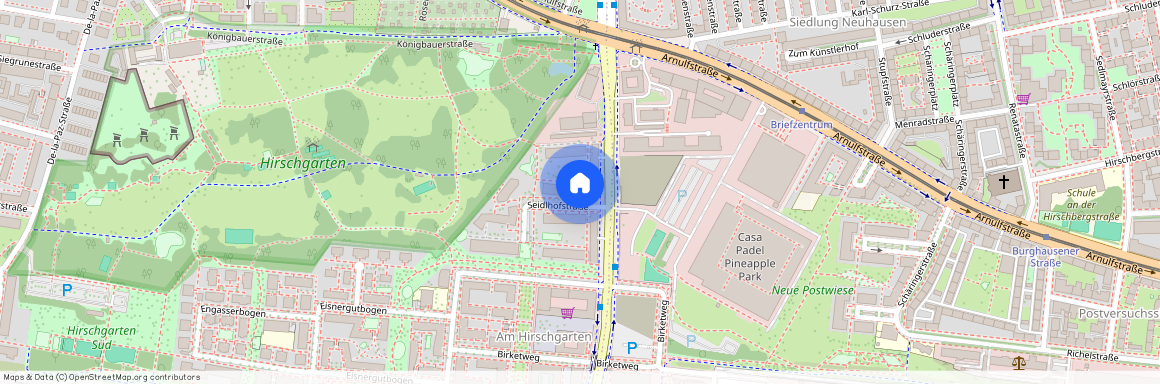 Seidlhofstraße, 80639 München Neuhausen ca. 4, 6 km west of Munich-center