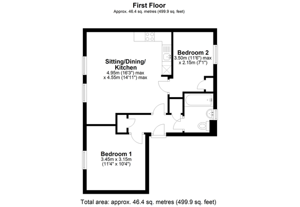A redecorated two-bedroom, first-floor flat featuring a newly fitted bathroom. Conveniently located for access to Cambridge Science Park and Cambridge North Train Station. - Photo 1