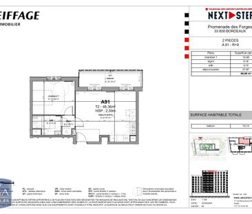 Location Appartement 2 pièces 48m² BORDEAUX 33000 - Photo 5