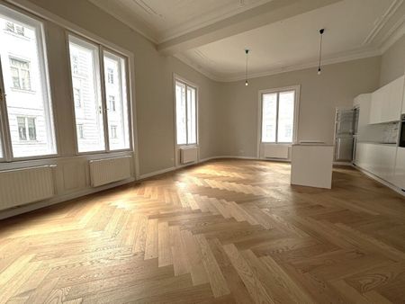 MÖLLWALDPLATZ, U1-NÄHE, 124 m2 ALTBAU, Wohnküche, 2 Zimmer, klimatisiert, 2 Bäder, Parketten, Loggia, 1. Liftstock, provisionsfrei - Foto 5