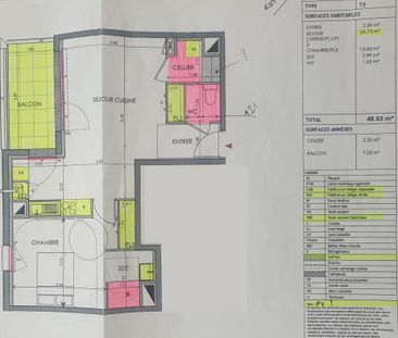 Appartement T2 à louer Liffre - 48 m² - Photo 5