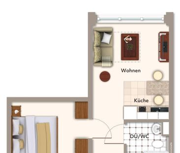 Betreutes Wohnen! Attraktive 2 Zimmer Wohnung in der Esslinger- Inn... - Photo 1