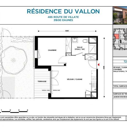 T2 AVEC JARDIN + 2 PARKINGS - Photo 2