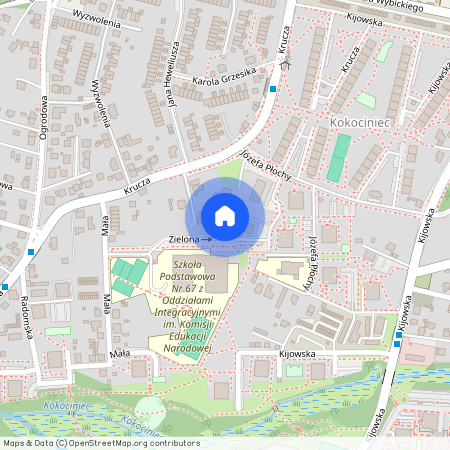 Zielona, Panewniki, Ligota, Katowice
