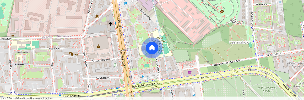 ul. Zwierzyniecka, Czerniaków, Mokotów, Warszawa, mazowieckie