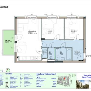 3-Zimmer-Wohnung mit Balkon, Top 14 - Foto 2