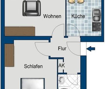 Schöne 2-Zimmer-Wohnung! - Photo 2
