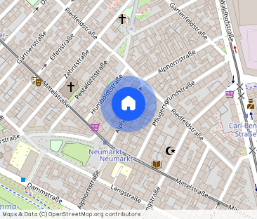 Möbliertes 1-Zimmer-Apartment in direkter Neckarlage – mit 2 Balkon... - Foto 1