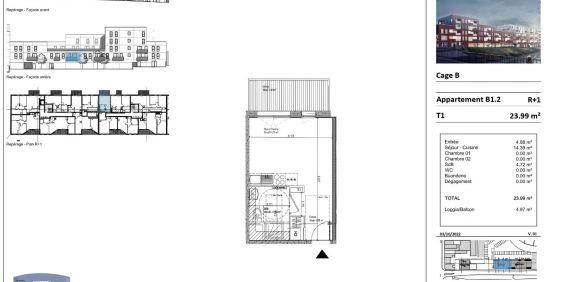 Appartement à louer 1 pièce 23.99m² - Photo 3