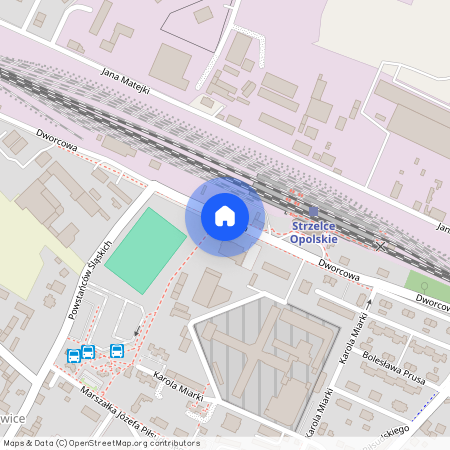 ul. Dworcowa, Strzelce Opolskie, Strzelce Opolskie, strzelecki, opolskie