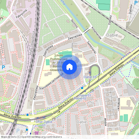 ul. Stanisława Lema, Dąbie, Grzegórzki, Kraków, małopolskie