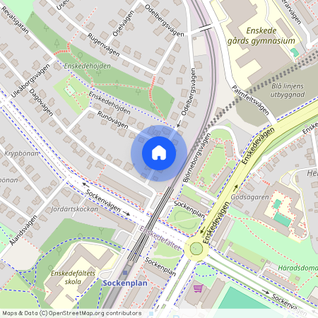 Odelbergsvägen, Enskede Gård