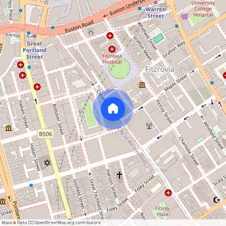 Cleveland Street, London, W1T 6FA