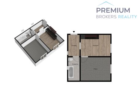 Pronájem bytu 1+1 40 m², Třebenice - Photo 4