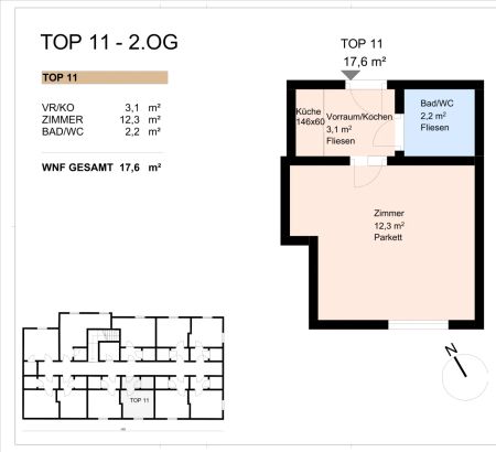 Studentenhit - 1-Zimmer-Wohnung ab 15.Dezember verfügbar! - Erstbezug nach Sanierung - Foto 2