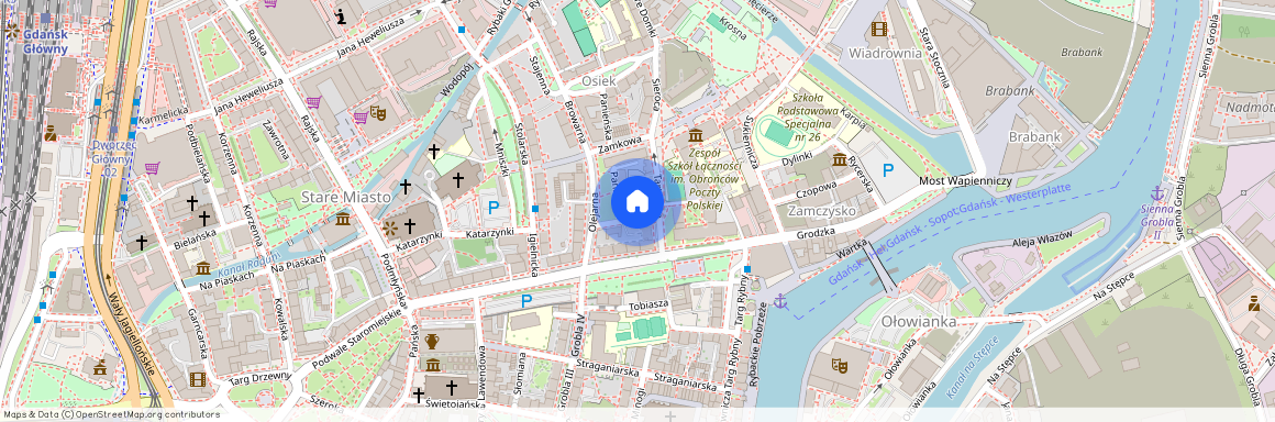 ul. Tartaczna, Śródmieście, Gdańsk, pomorskie