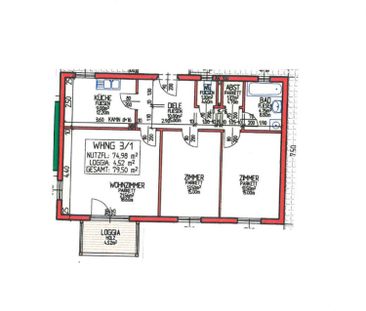 3-Zimmerwohnung im EG mit Loggia - Foto 3