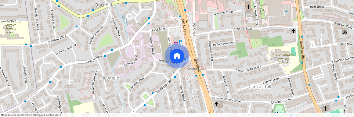 Wallace Street – Spacious & Modern 2 Bed Furnished Apartment, Glasgow