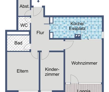 Modernisierte 3-Zimmer-Wohnung mit Balkon und Aufzug in Frankfurt-F... - Foto 1